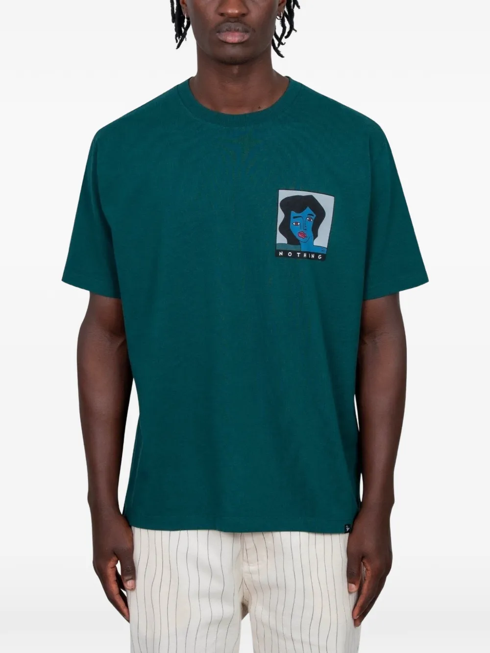 BY PARRA playera con motivo gráfico | verde | Image 1