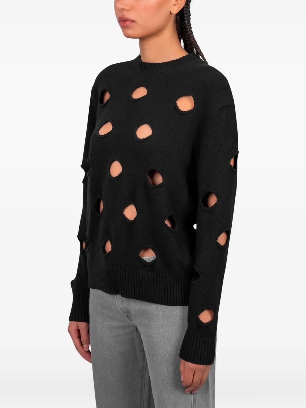  Gimaguas Pull Openwork Sweater - Black 