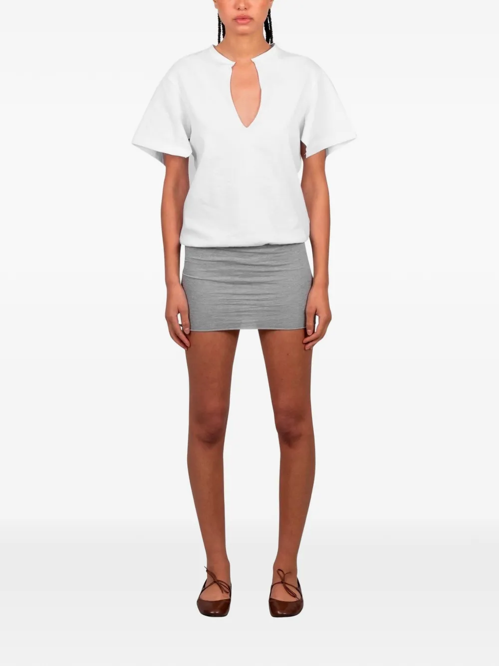 Gimaguas Alina V-neck T-shirt | White | FARFETCH