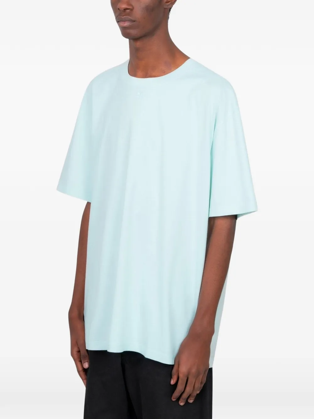 Courrèges oversized T-shirt - Blauw