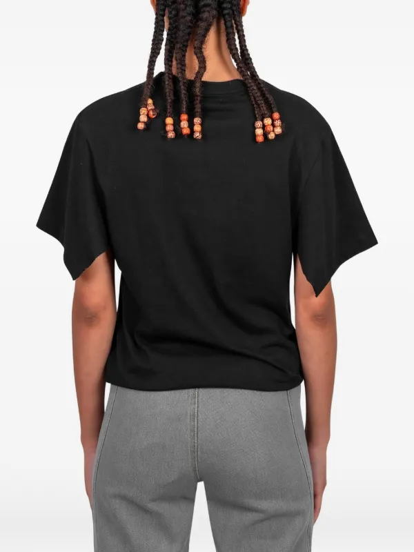 Gimaguas Alina V-neck T-shirt | Black | FARFETCH