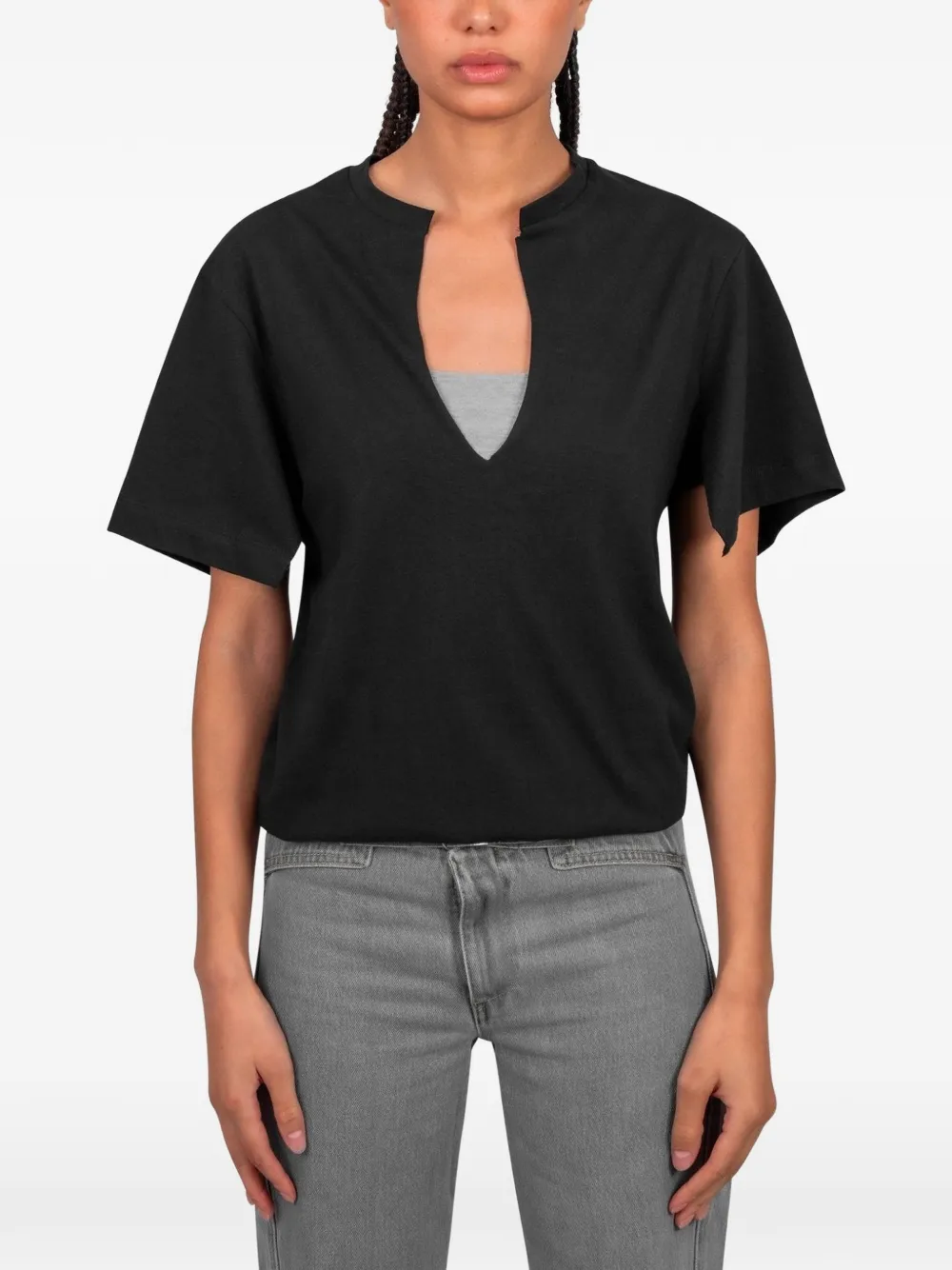 Gimaguas Alina V-neck T-shirt - Nero