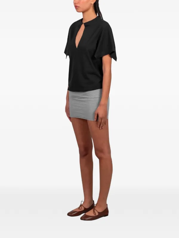 Gimaguas Alina V-neck T-shirt | Black | FARFETCH