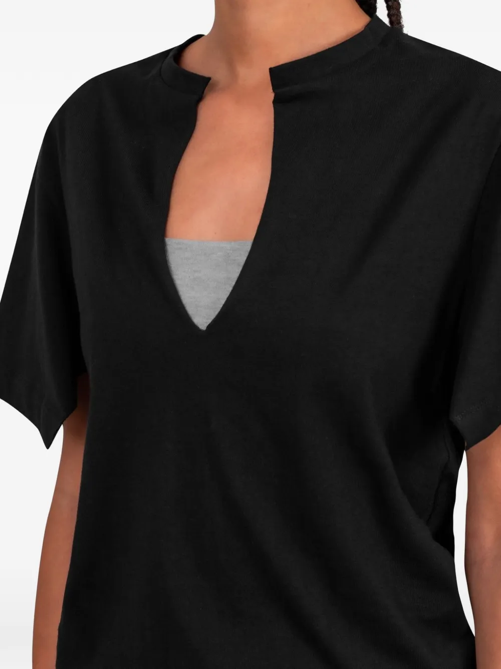Gimaguas Alina V-neck T-shirt | Black | FARFETCH