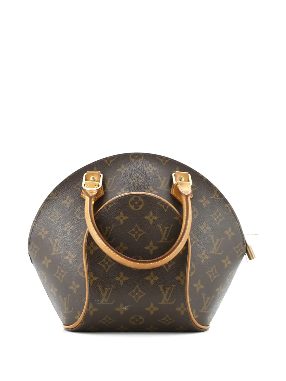 Pre-owned Louis Vuitton Ellipse Bag Monogram Canvas Pm Satchel In Brown