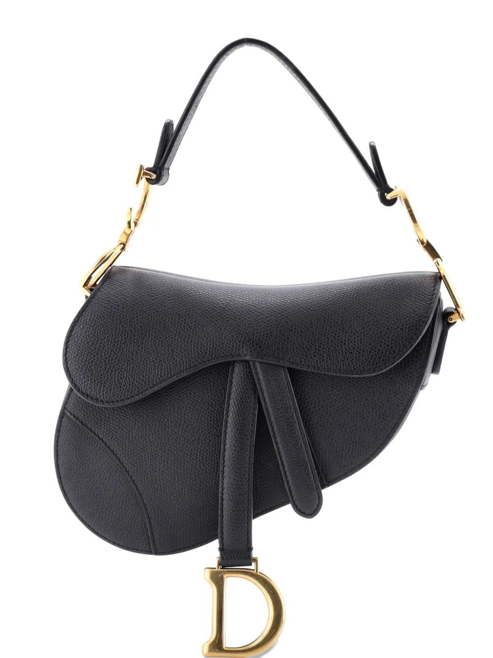 Christian Dior Pre-Owned Saddle Handbag Leather Mini shoulder bag - Nero