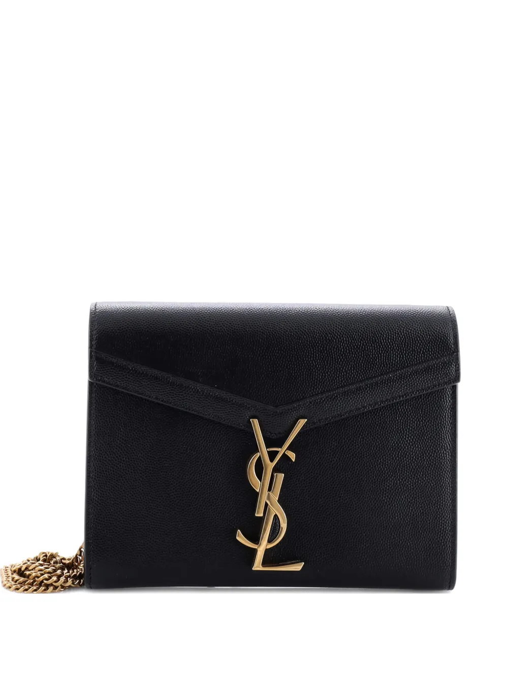 Saint Laurent Pre-Owned Cassandra Chain Wallet Leather Mini crossbody bag | Black | Image 1