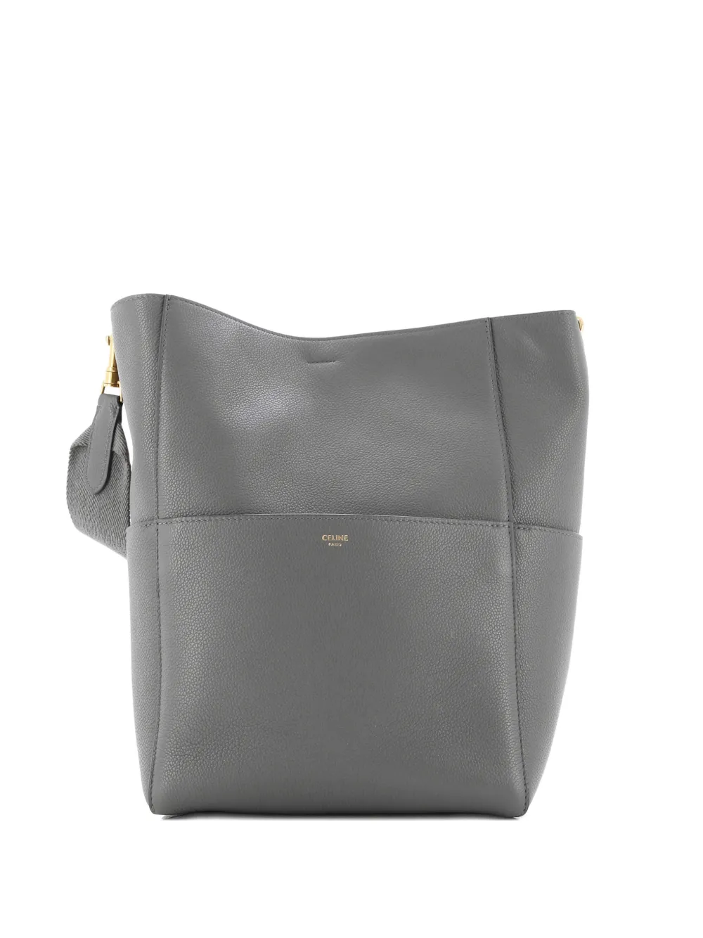 Celine Pre-Owned Sangle Seau Bag Calfskin Large shoulder bag - Grigio