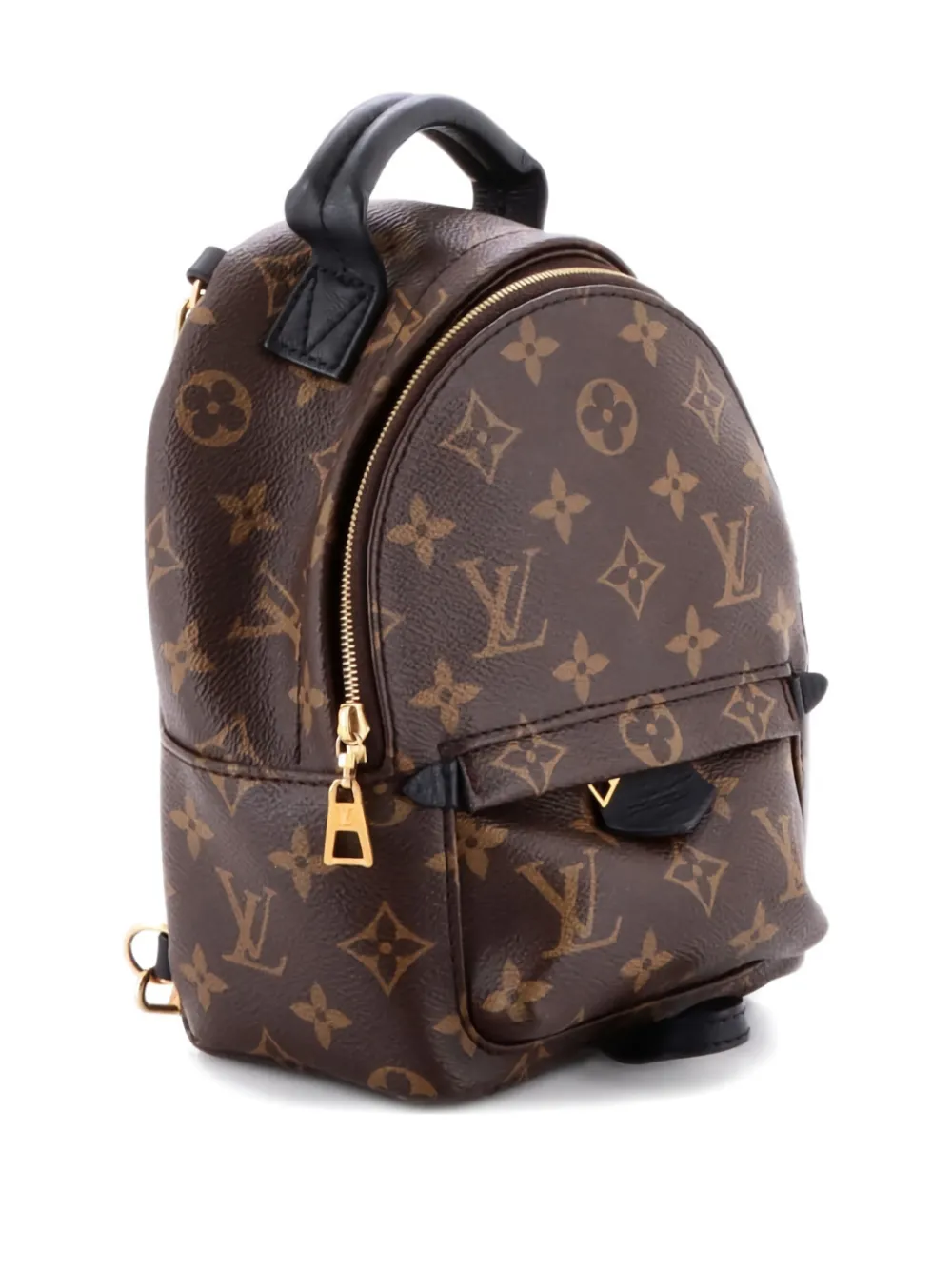 LOUIS VUITTON Pre-owned Palm Springs Monogram Canvas Mini Backpack In Black