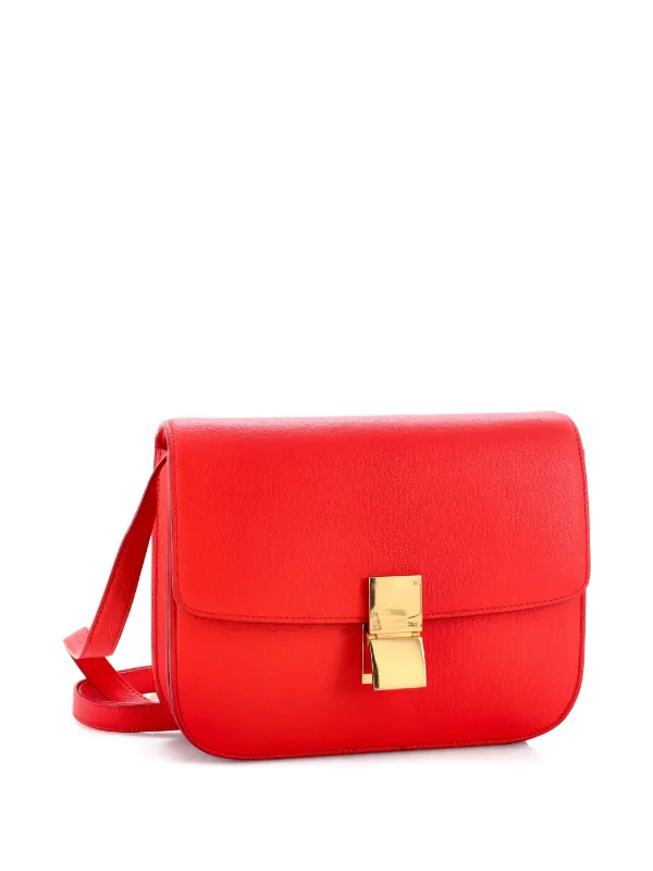 Celine Pre-Owned クラシック ボックス バッグ グレイニー レザー