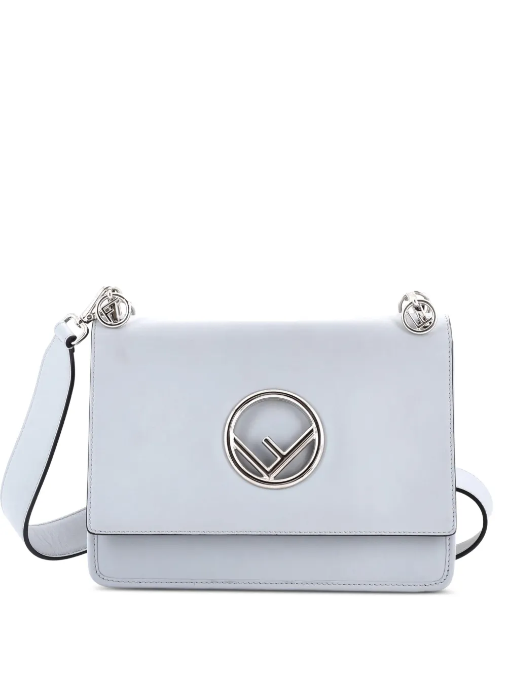 Fendi Pre-Owned Kan I F Leather Medium shoulder bag | Grey | Image 1