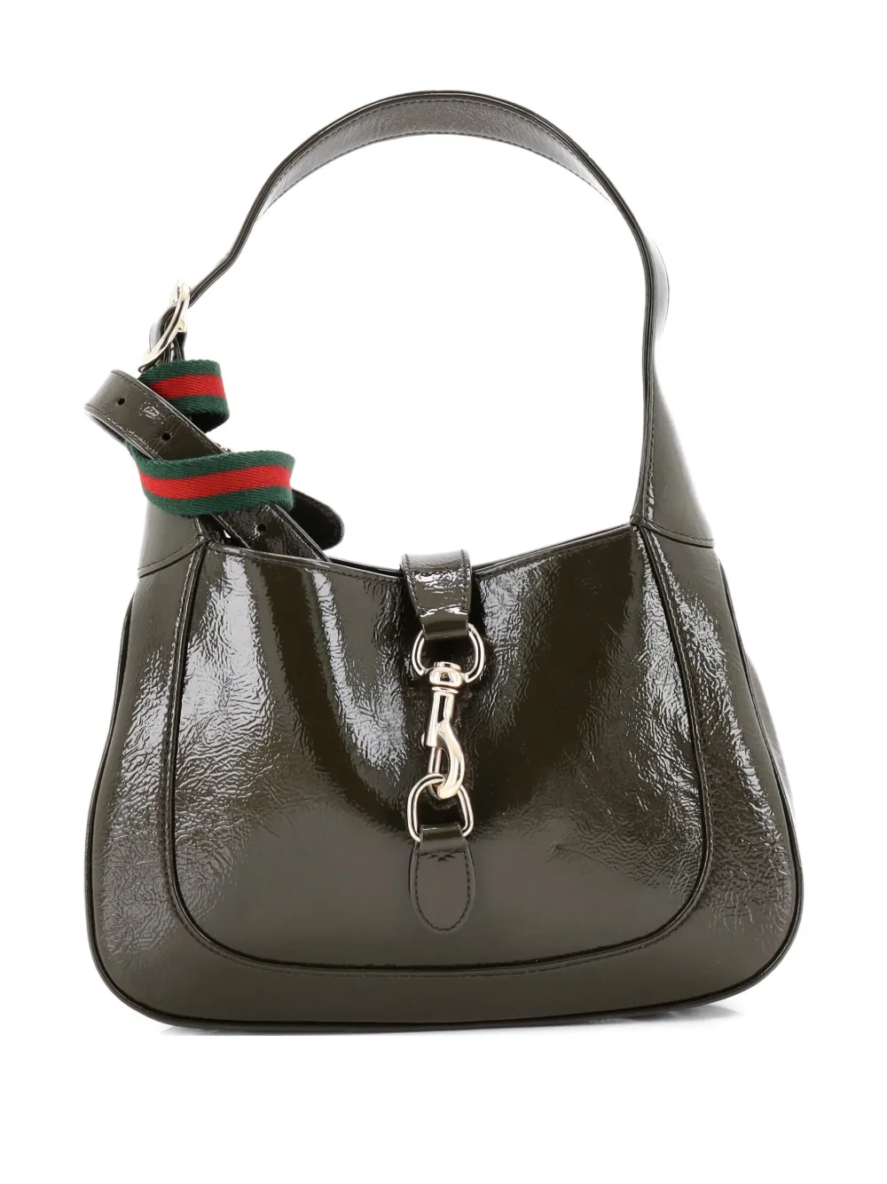 Gucci Pre-Owned Jackie 1961 Patent Small hobo bag - Verde