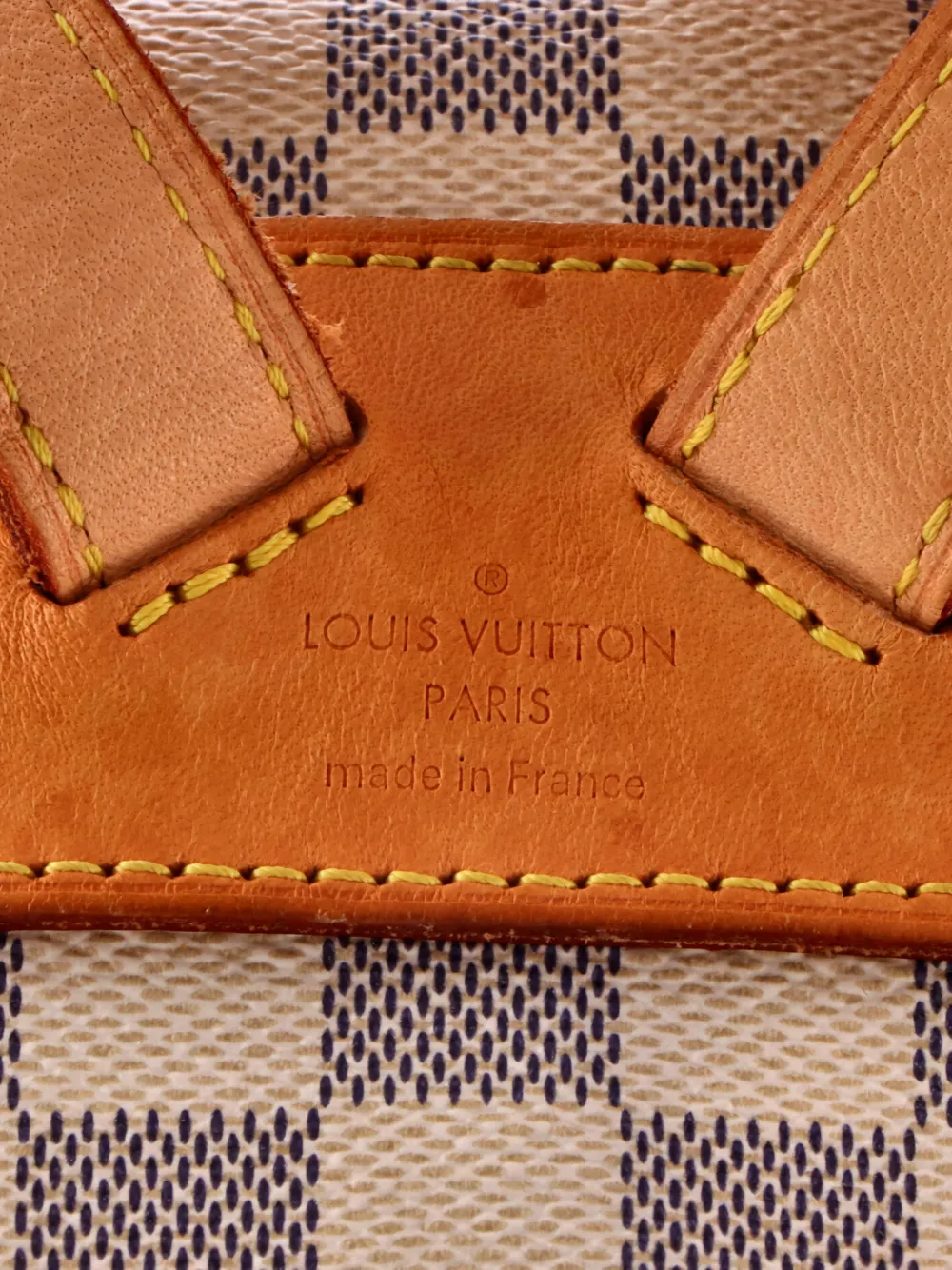 Pre-owned Louis Vuitton Sperone Damier Backpack In White