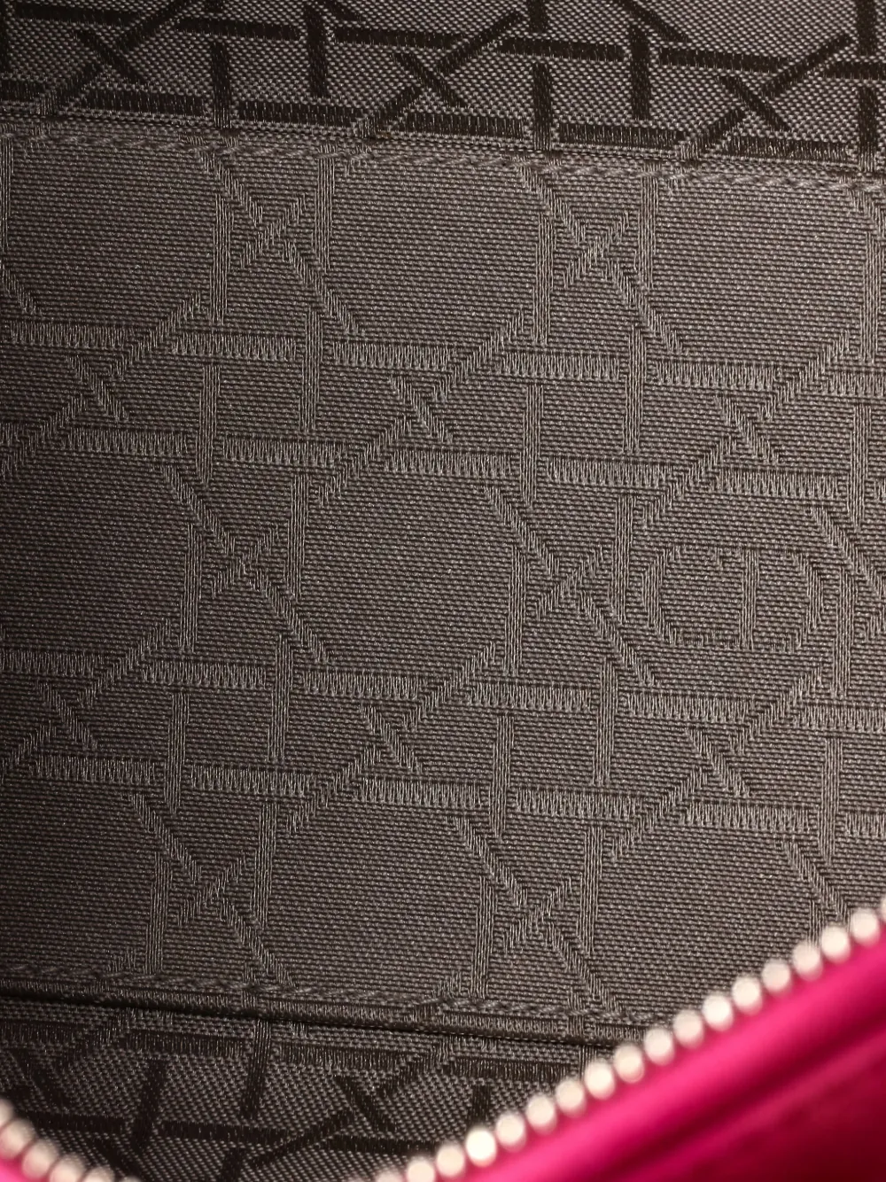 Pre-owned Dior Lady  Bag Cannage Quilt Lambskin Medium Satchel In Pink