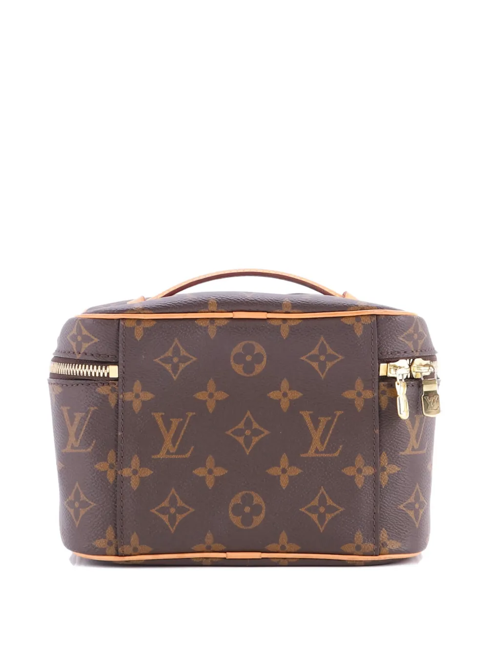 LOUIS VUITTON Pre-owned Nice Vanity Case Monogram Canvas Mini Pouch In Brown