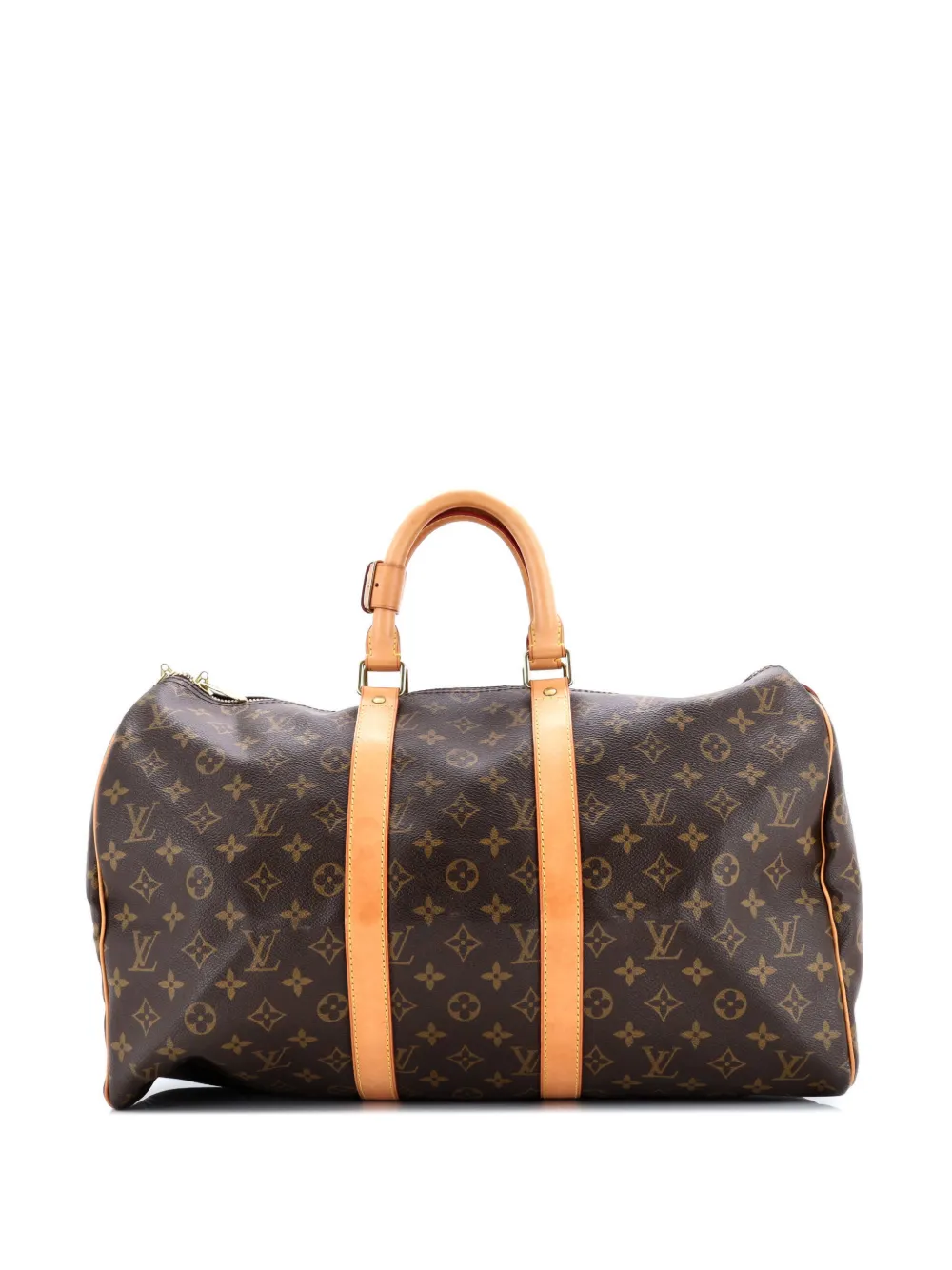 Louis Vuitton Pre-Owned Keepall Bag Monogram Canvas 45 satchel - Marrone