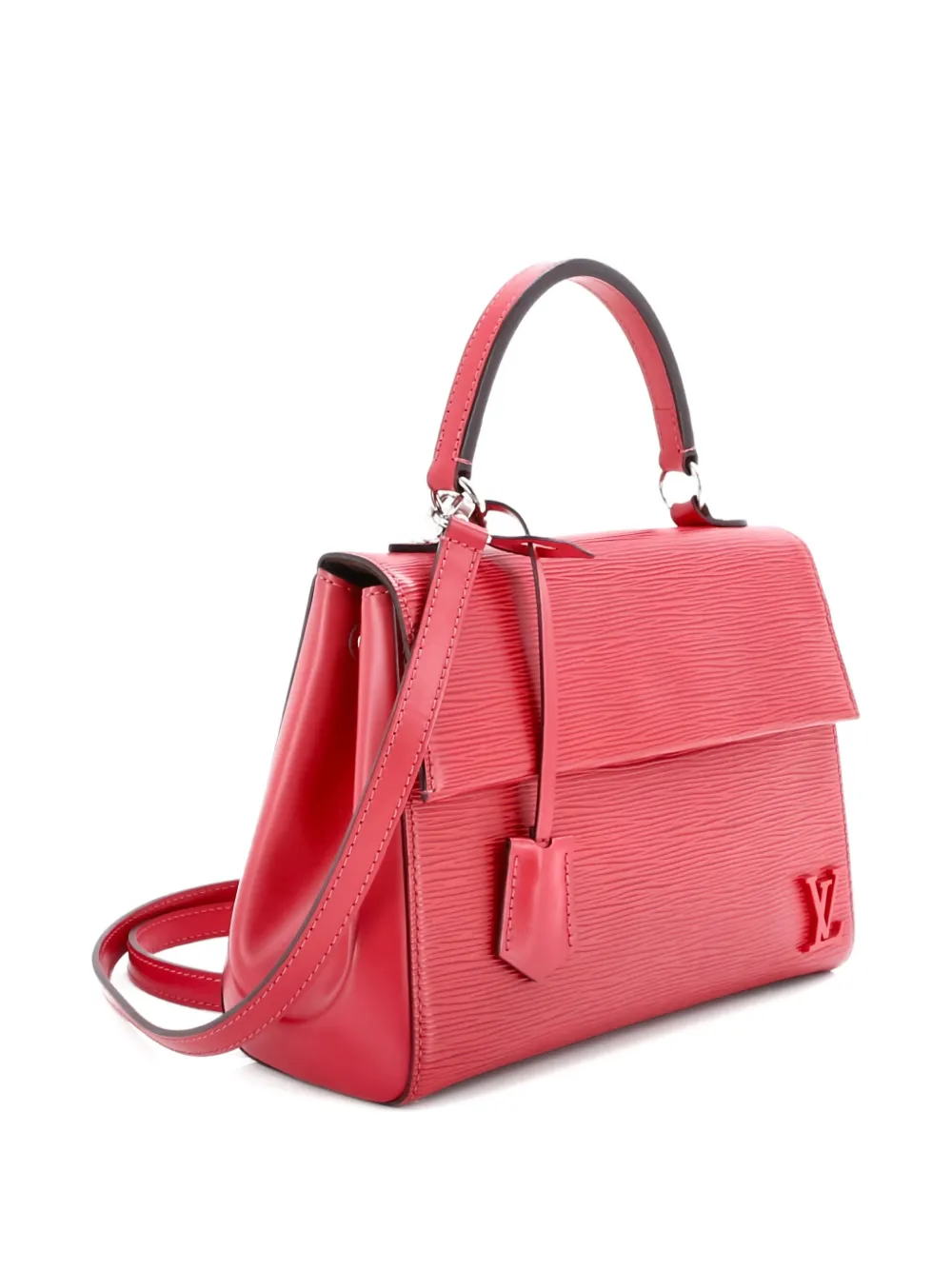 Pre-owned Louis Vuitton Cluny Top Handle Bag Epi Leather Bb Satchel In Pink