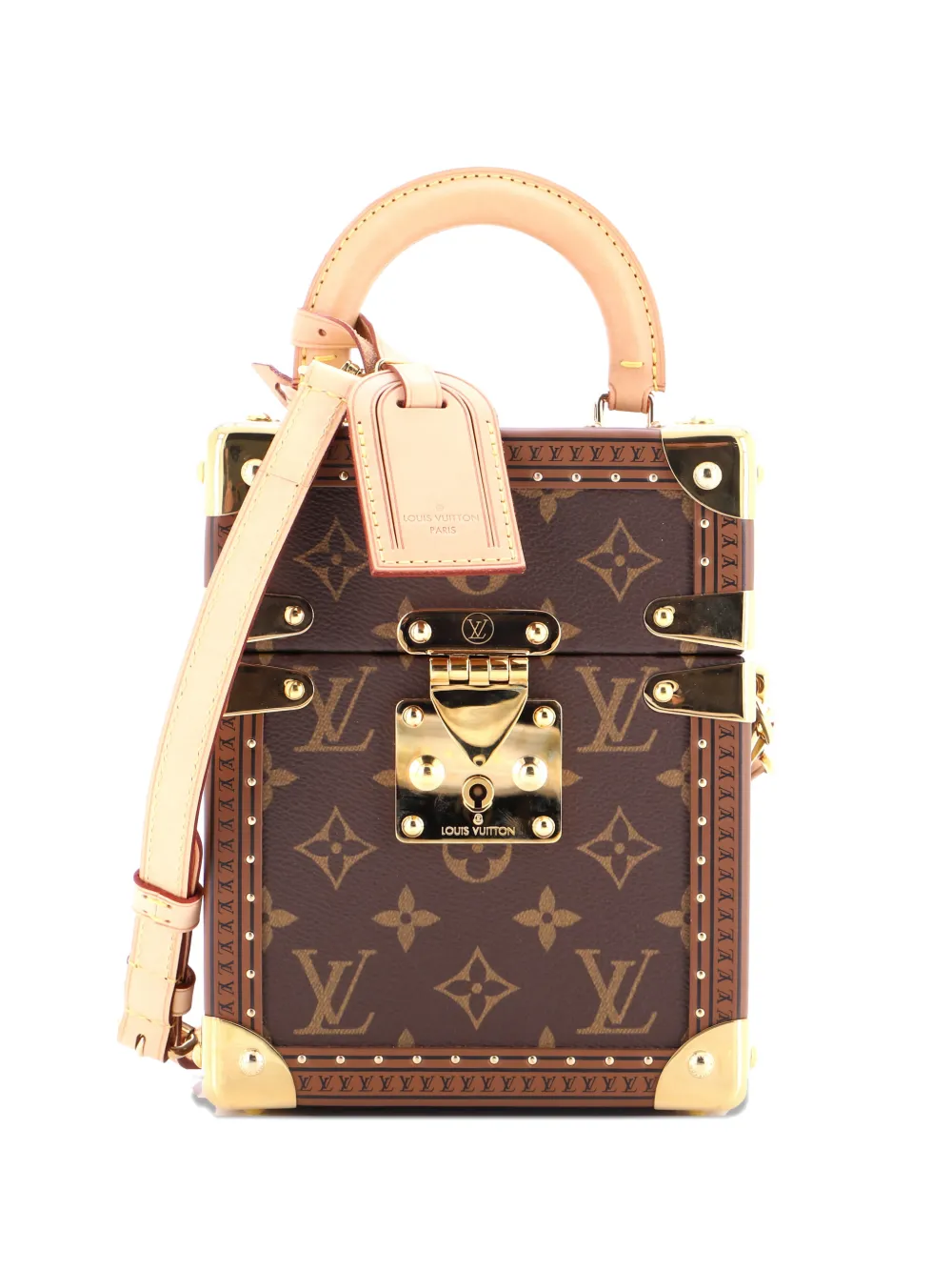 Louis Vuitton Pre-Owned Camera Box Trunk Bag Monogram Canvas satchel - Marrone