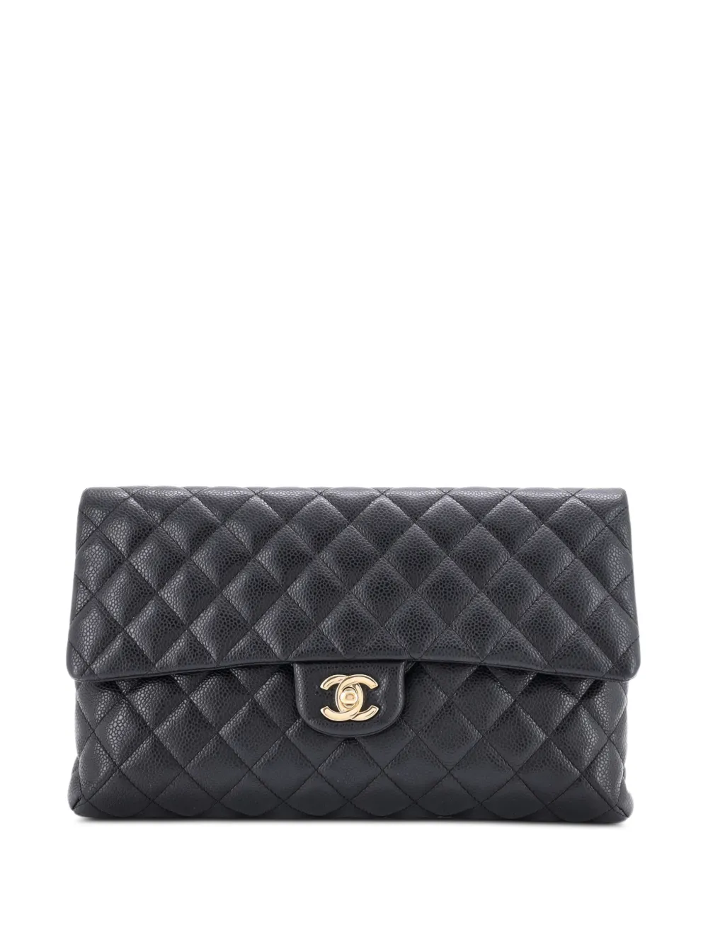 CHANEL Pre-Owned Classic Flap Quilted Caviar clutch bag - Nero