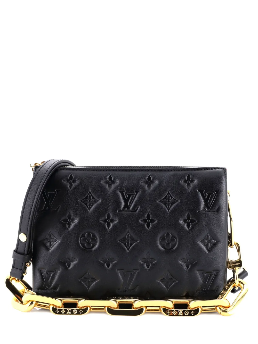 Louis Vuitton Pre-Owned Coussin Bag Monogram Embossed Lambskin BB crossbody bag - Nero