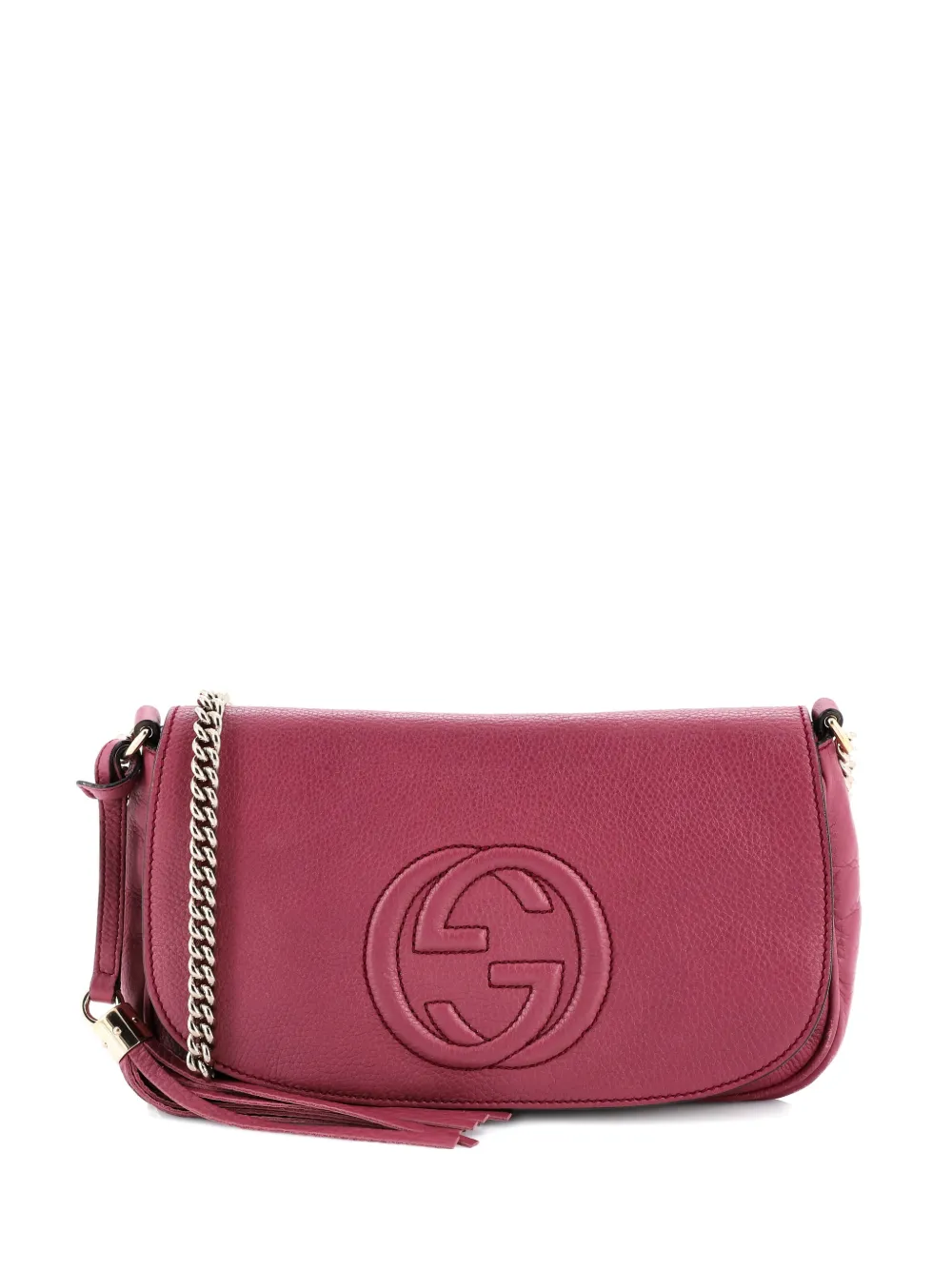 Gucci Pre-Owned Soho Chain Leather Medium crossbody bag - Rosa