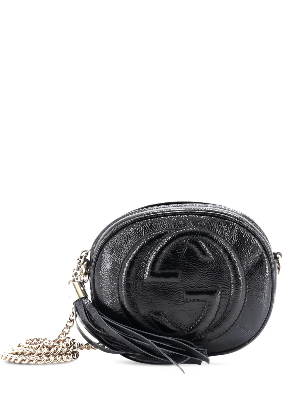 Gucci Pre-Owned Soho Chain Bag Patent Mini crossbody bag - Nero