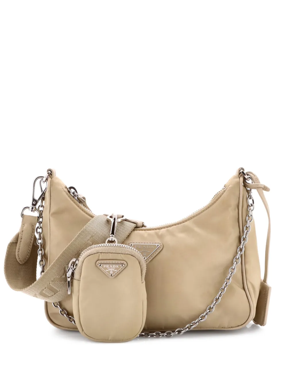 Prada Pre-Owned Re-Edition 2005 Shoulder Bag Tessuto Small crossbody bag | Neutrals | Image 1