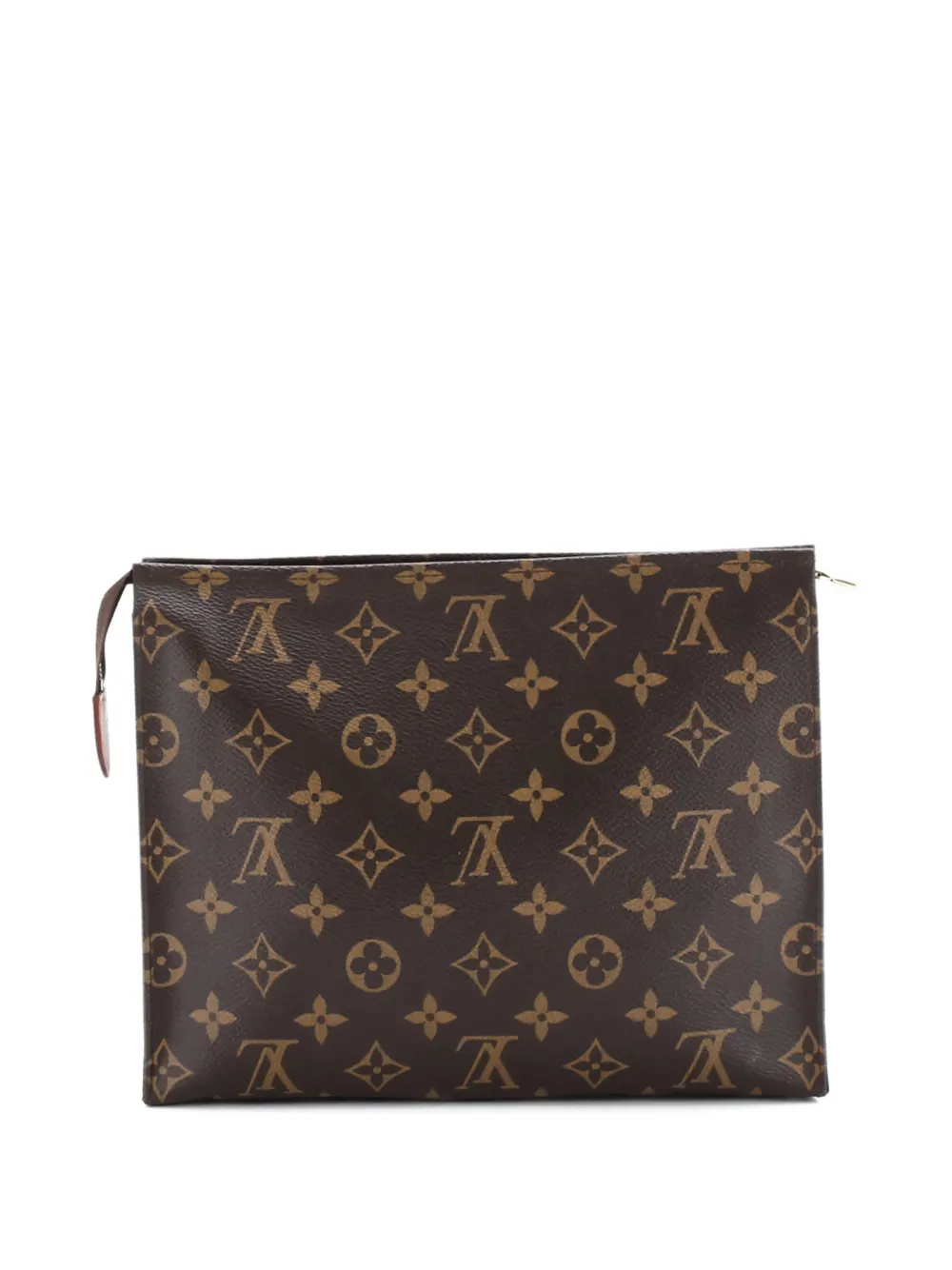 Pre-owned Louis Vuitton Toiletry Pouch Monogram Canvas 26 Clutch Bag In Brown