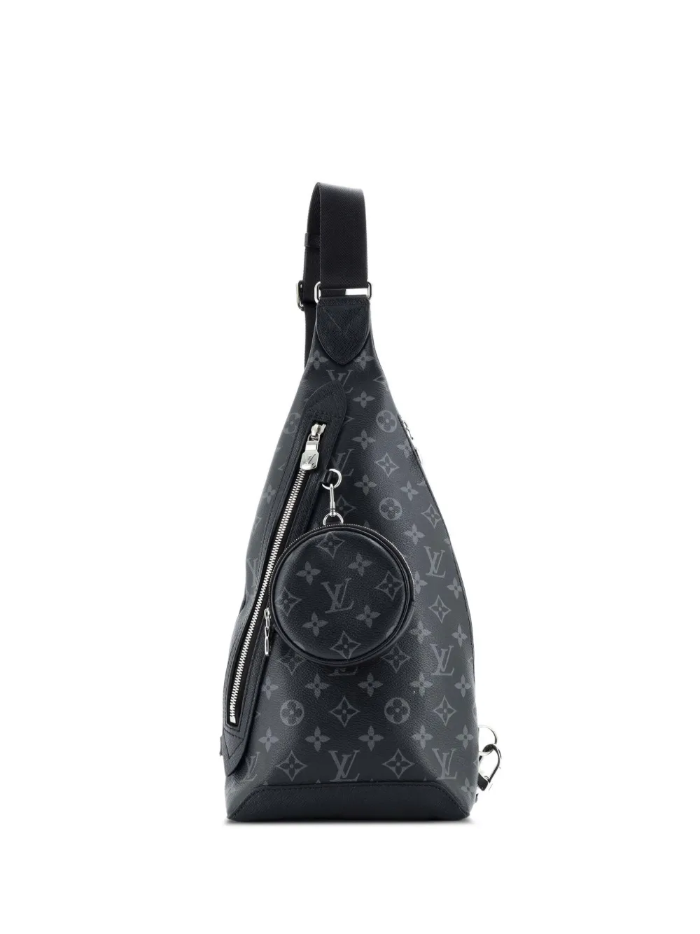 Louis Vuitton Pre-Owned Duo Sling Bag Monogram Eclipse Canvas crossbody bag - Nero