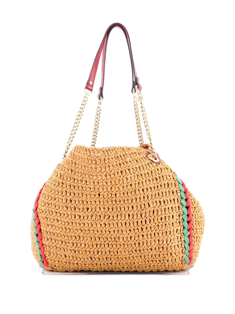 Gucci Pre-Owned GG Marmont Chain Raffia Large tote bag | Estilos de archivo | Image 2