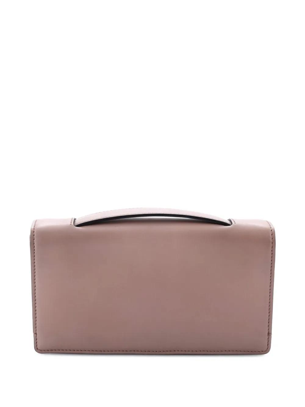 Pre-owned Dior Bee Leather Clutch Bag In Neutral