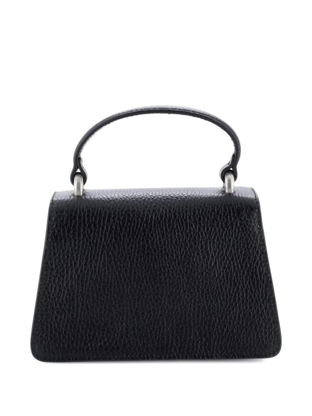 Pre-owned Gucci Dionysus Top Handle Bag Leather With Crystals Mini Satchel In Black