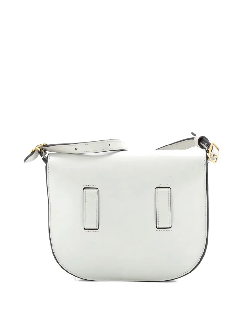 Pre-owned Celine Symmetrical Shoulder Bag Leather Mini Crossbody Bag In Gray