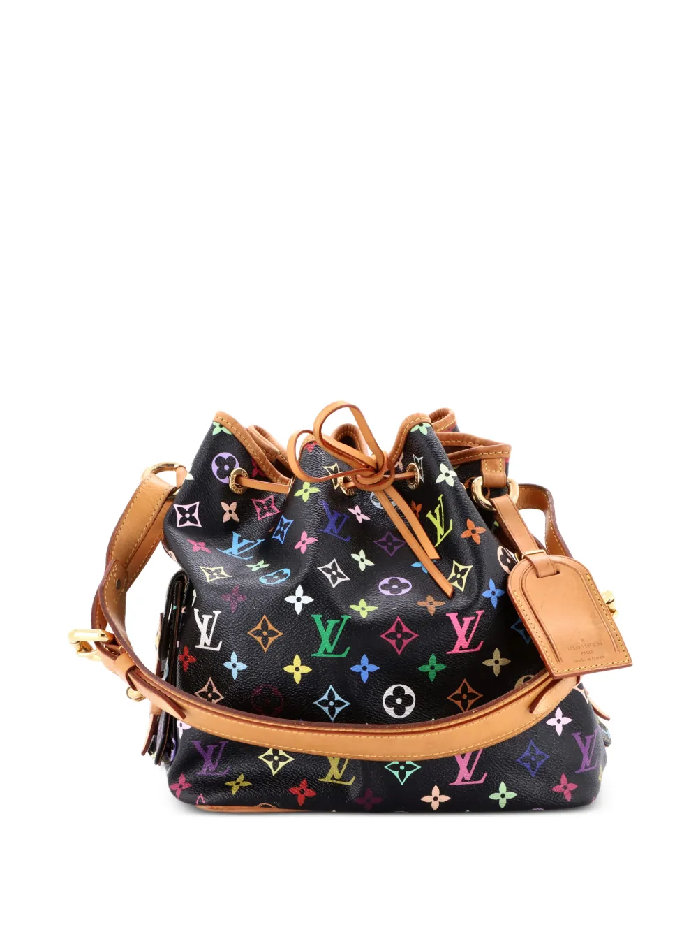 Louis Vuitton Pre-Owned Petit Noe Handbag Monogram Multicolor bucket bag - Nero