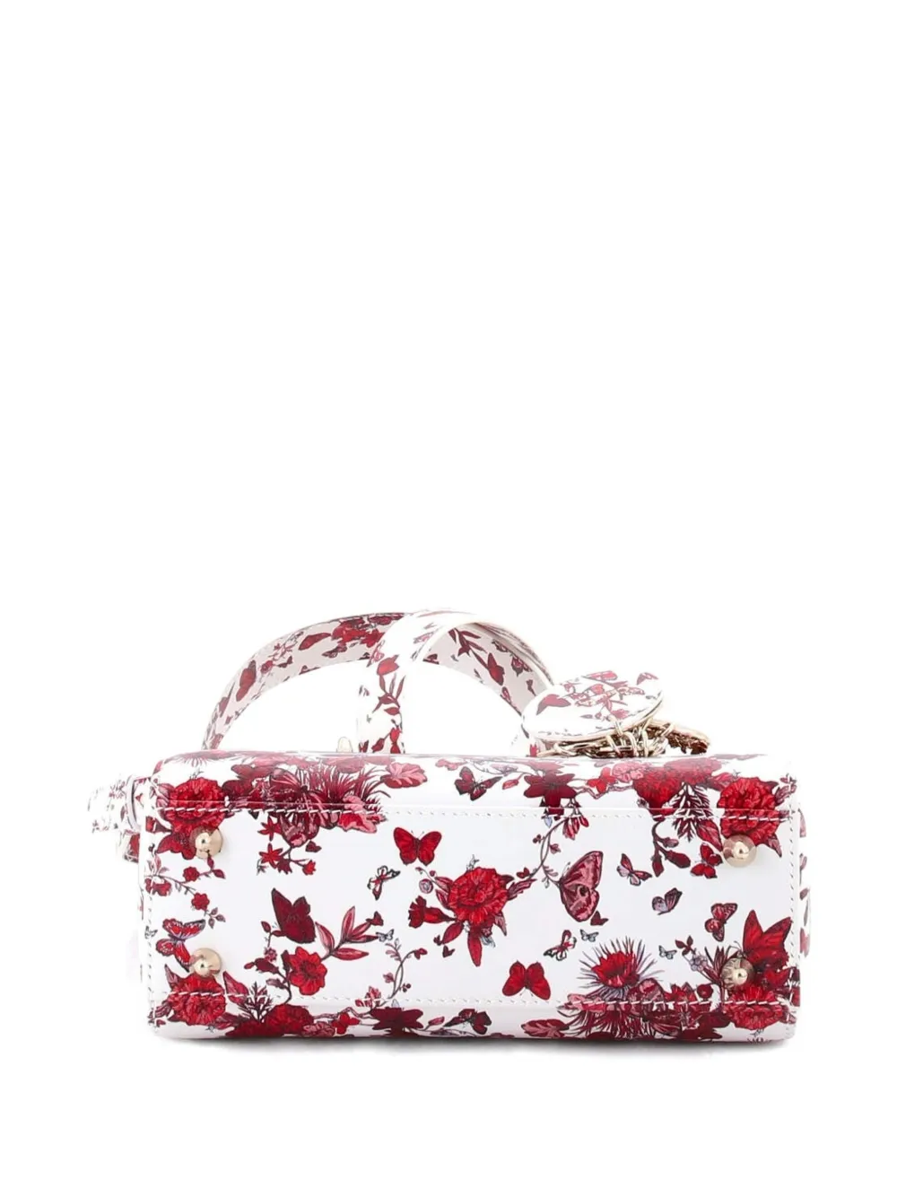 My Abcdior Lady Dior Bag Printed Leather Small Satchel