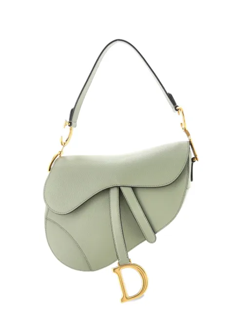 Christian Dior Pre-Owned Saddle Handbag Leather Medium shoulder bag