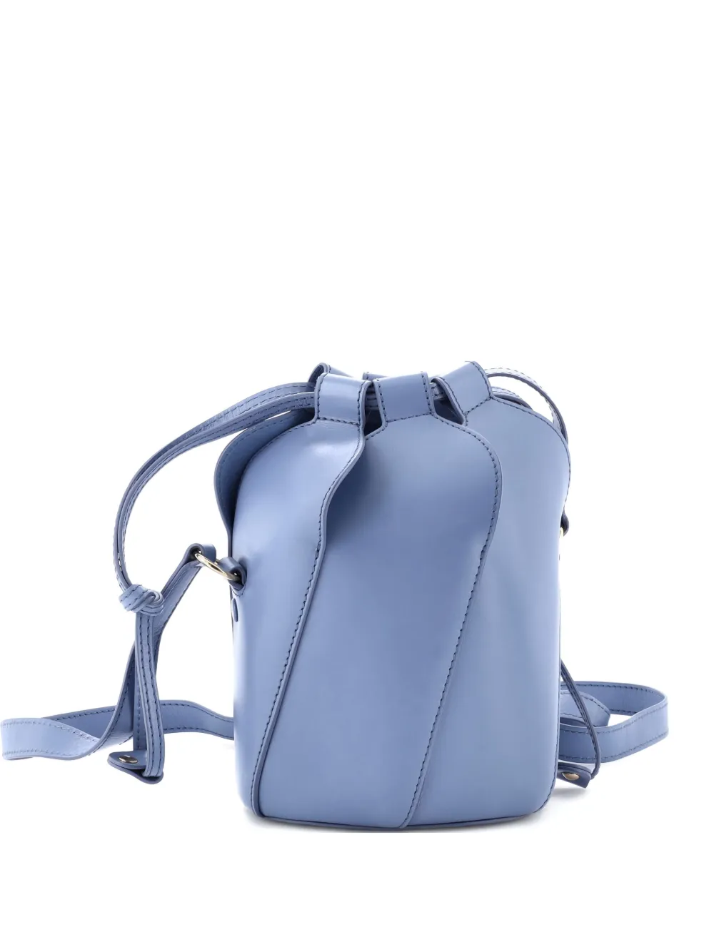 Chloé Pre-Owned Tulip Leather Small bucket bag | azul | Image 1