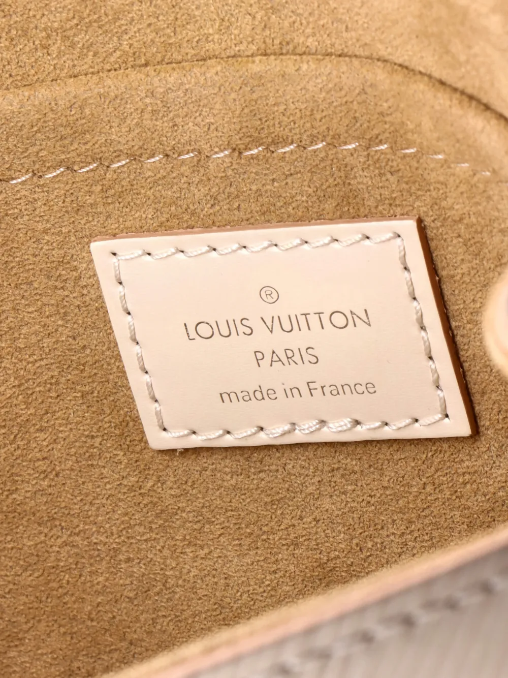 LOUIS VUITTON Pre-owned Cluny Top Handle Bag Epi Leather Mini Satchel In Neutral