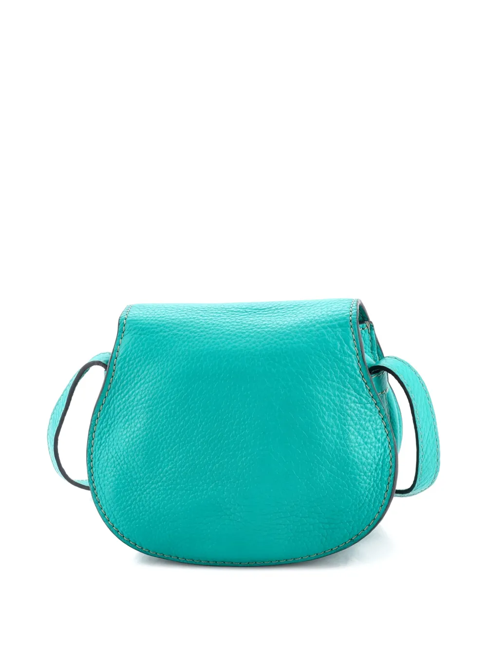 Pre-owned Chloé Marcie Leather Small Crossbody Bag In Green