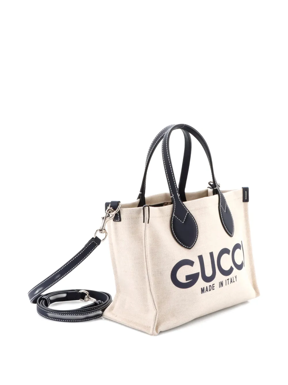 Gucci Pre-Owned ロゴ ショッパー トート プリント キャンバス
