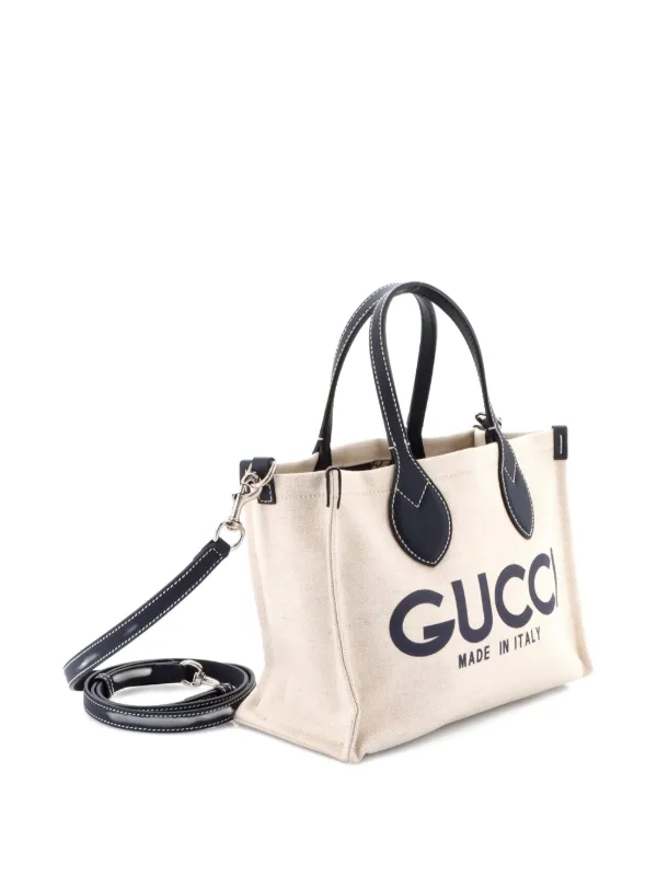 Gucci Pre-Owned ロゴ ショッパー トート プリント キャンバス