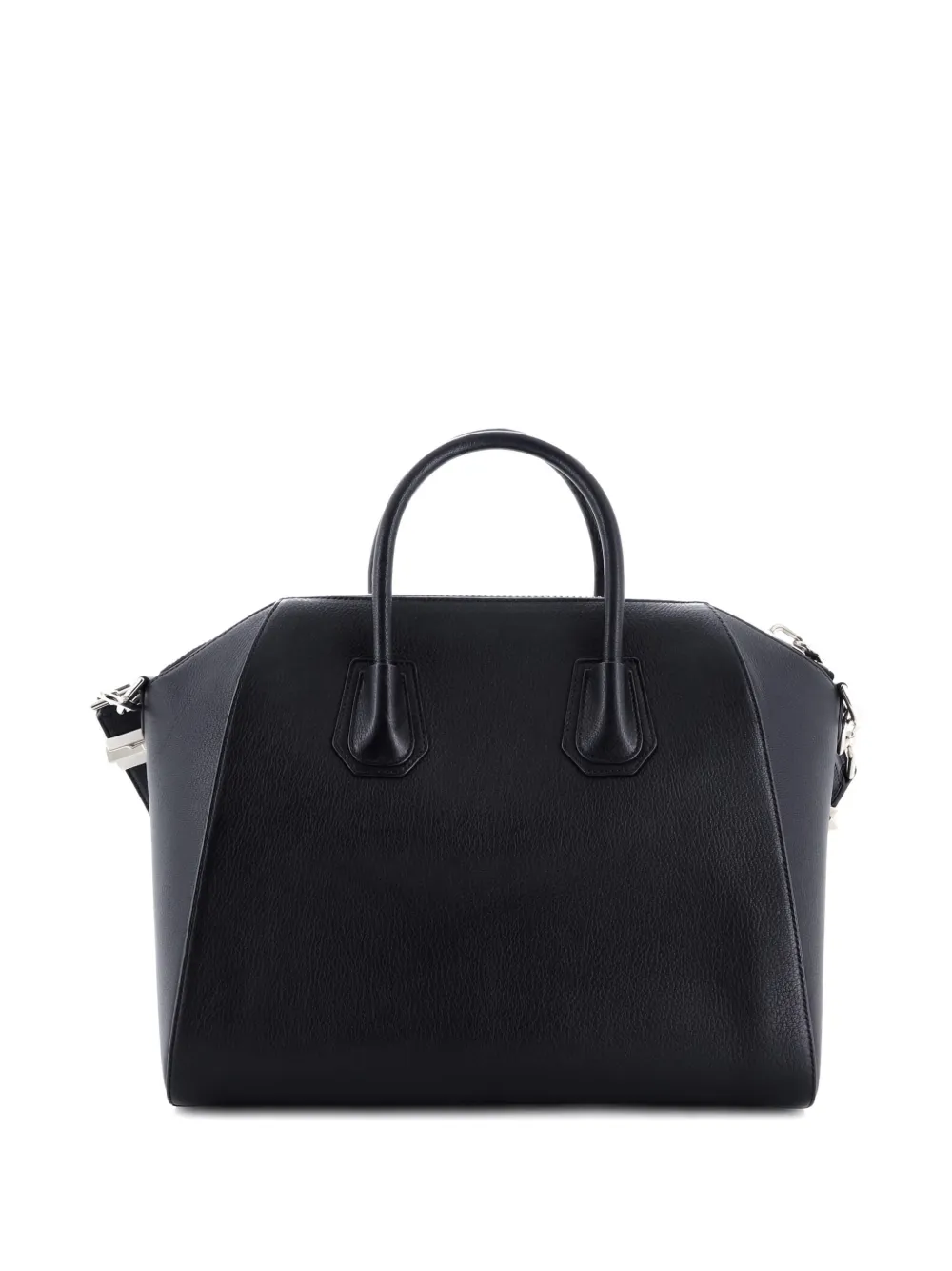 Pre-owned Givenchy Antigona Bag Leather Medium Satchel In Black
