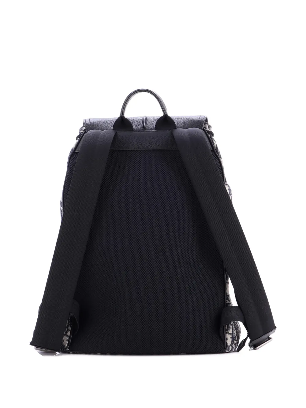 Pre-owned Dior Motion Oblique Canvas With Leather Medium Backpack In Blue