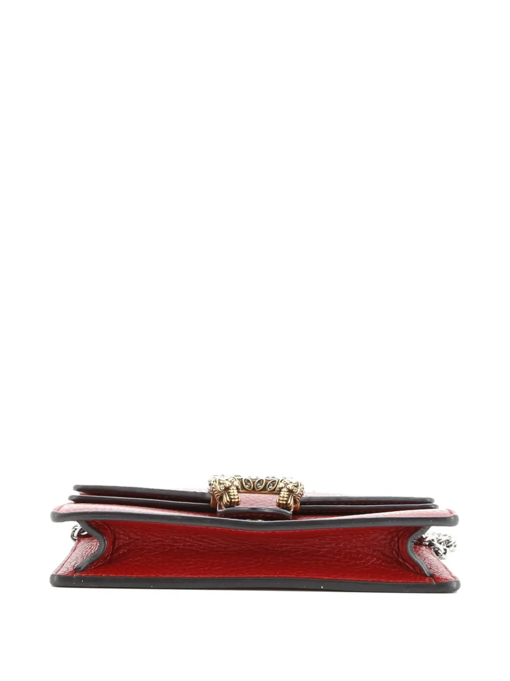Pre-owned Gucci Dionysus Bag Leather Super Mini Clutch Bag In Red