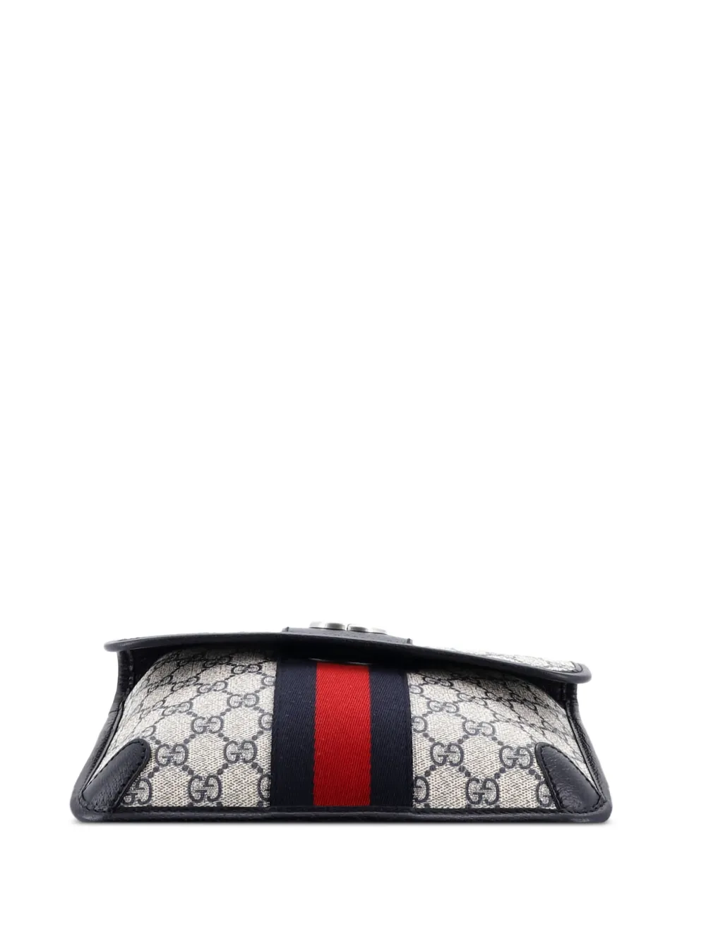 Ophidia Flap Gg Coated Canvas With Leather Belt Bag