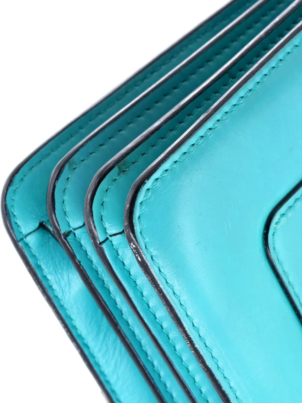 Pre-owned Bvlgari Serpenti Forever Top Handle Bag Leather Small Satchel In Blue