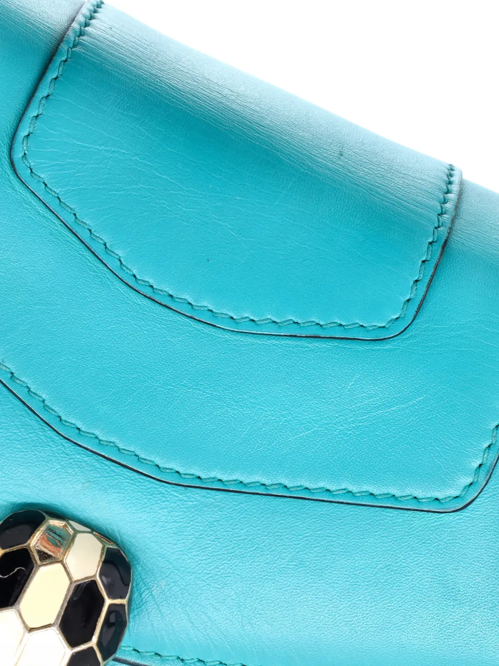 Serpenti Forever Top Handle Bag Leather Small Satchel