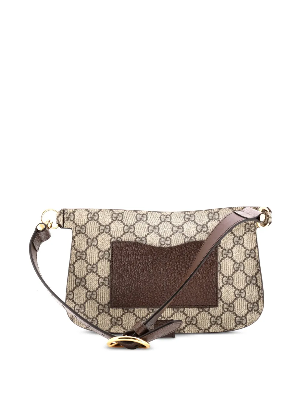  Gucci Pre-owned Blondie Flap Pocket Gg Coated Canvas Belt Bag - Brown 