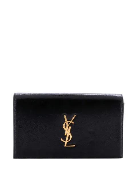 Saint Laurent Pre-Owned Classic Monogram Patent Large clutch bag