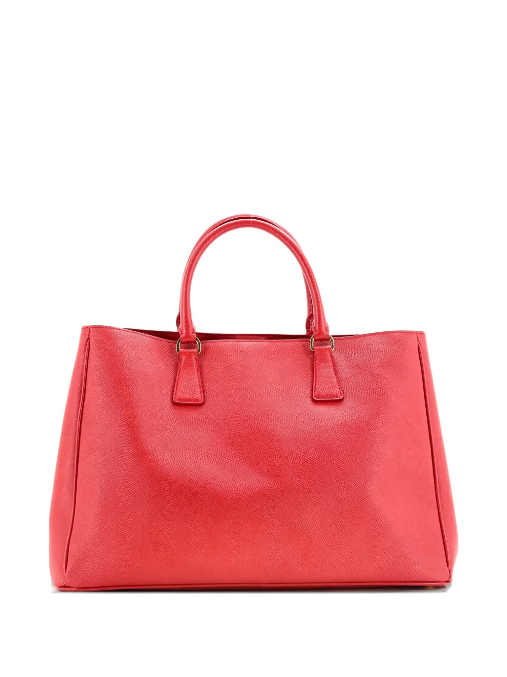 Pre-owned Prada Lux Open Saffiano Leather Large Tote Bag In Red